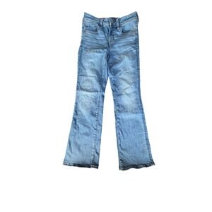 American Eagle Next Level Stretch Bootcut Jeans Blue Wash Womens 4 Short